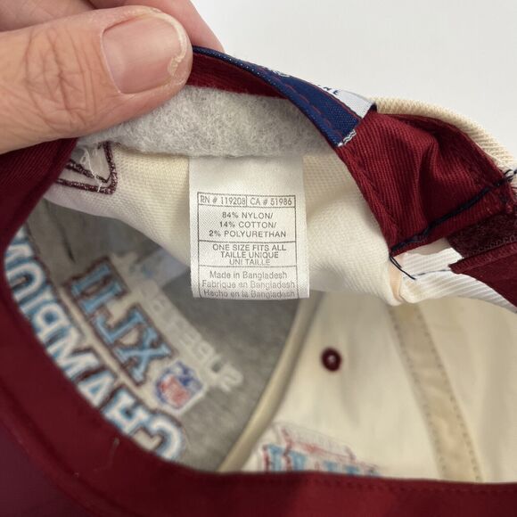 New York Giants Superbowl 42 Championship Adjustable Hat Cap NE Patriots 2008 - Picture 11 of 12